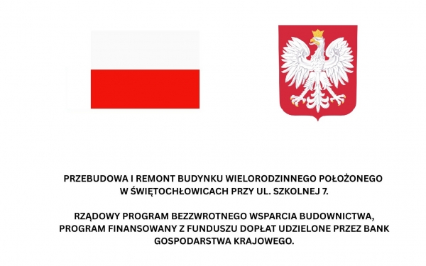 Bezzwrotne wsparcie budownictwa z funduszu dopłat  udzielone przez  BANK GOSPODARSTWA KRAJOWEGO