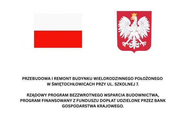 Bezzwrotne wsparcie budownictwa z funduszu dopłat  udzielone przez  BANK GOSPODARSTWA KRAJOWEGO